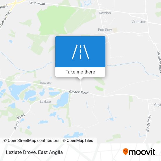 Leziate Drove map