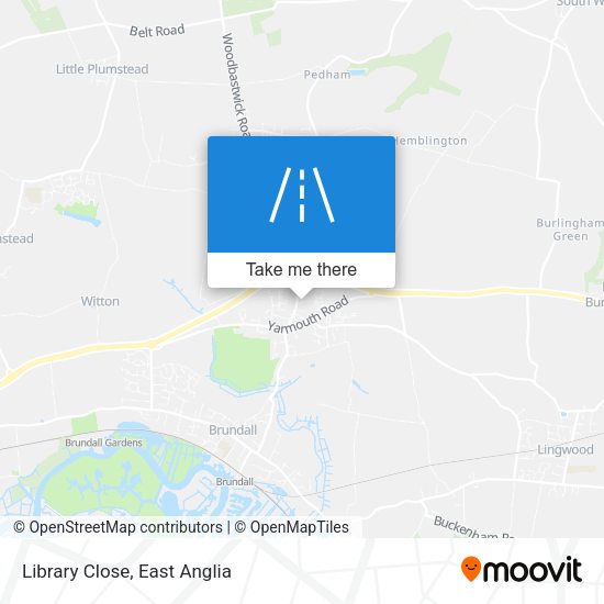Library Close map