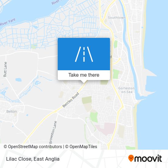 Lilac Close map