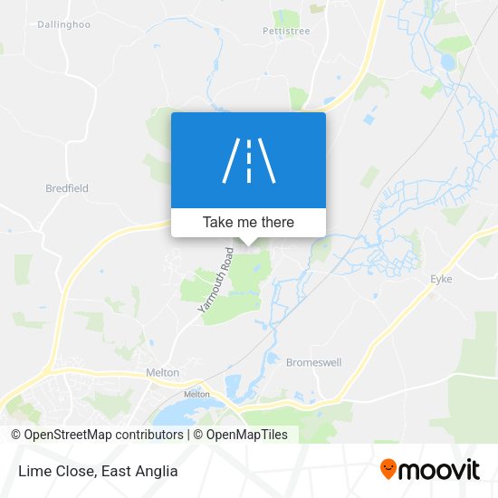 Lime Close map