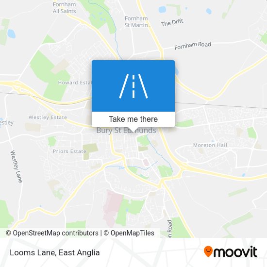 Looms Lane map