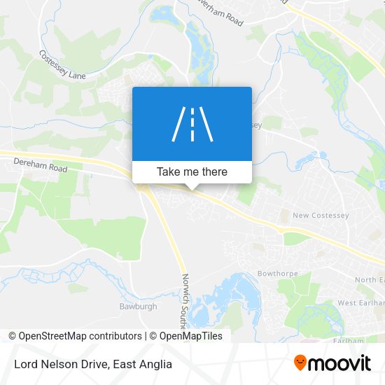 Lord Nelson Drive map