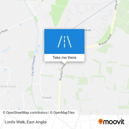 Lord's Walk map