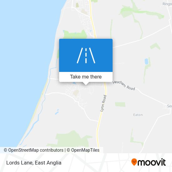 Lords Lane map