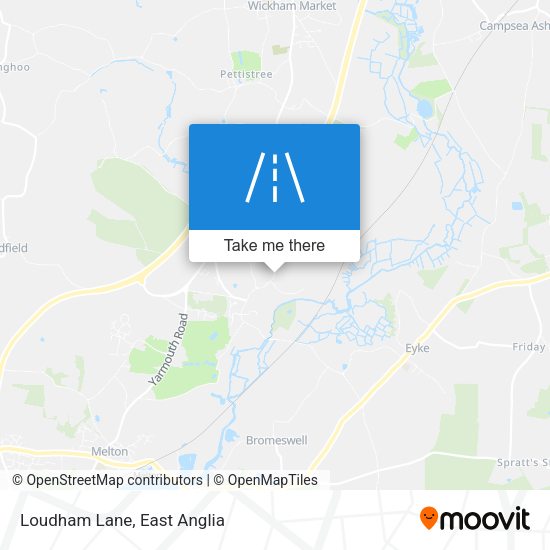 Loudham Lane map