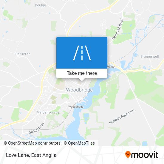 Love Lane map