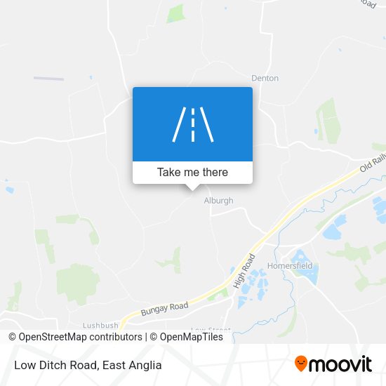 Low Ditch Road map