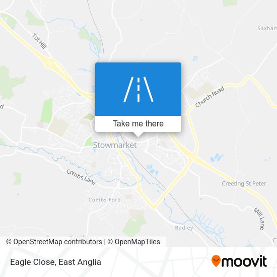 Eagle Close map