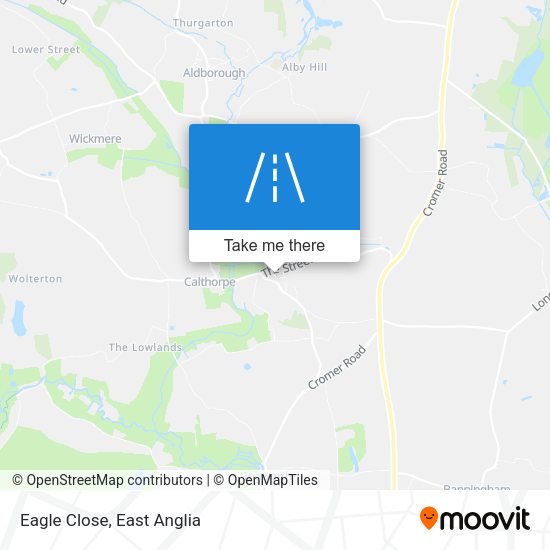 Eagle Close map