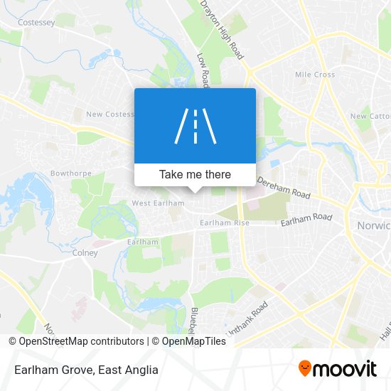 Earlham Grove map