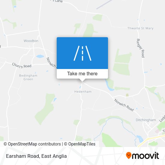 Earsham Road map
