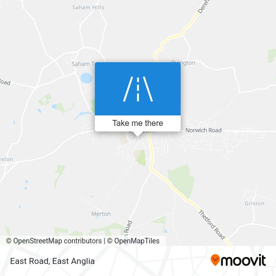 East Road map