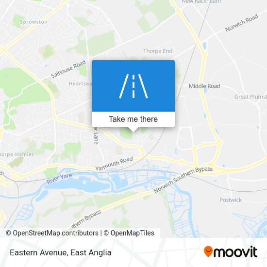 Eastern Avenue map