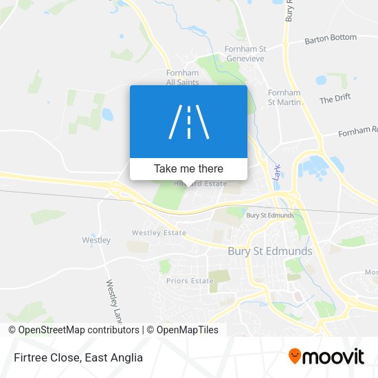 Firtree Close map
