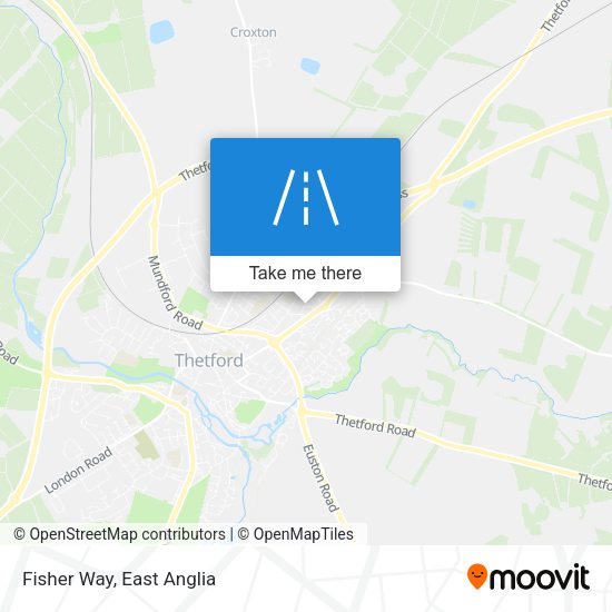 Fisher Way map