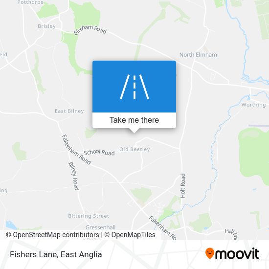 Fishers Lane map