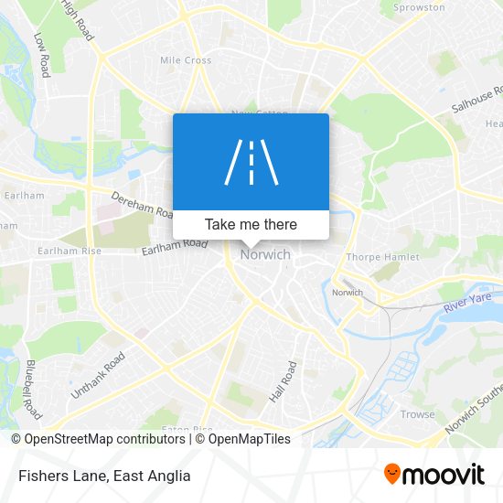 Fishers Lane map