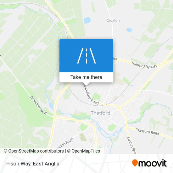 Fison Way map