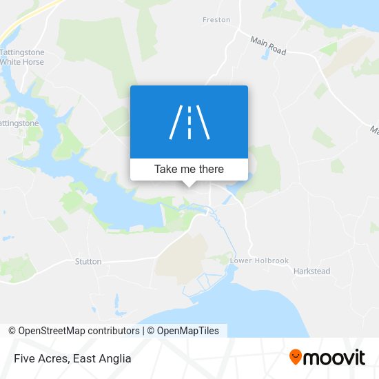 Five Acres map