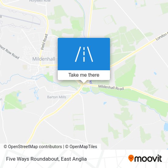 Five Ways Roundabout map