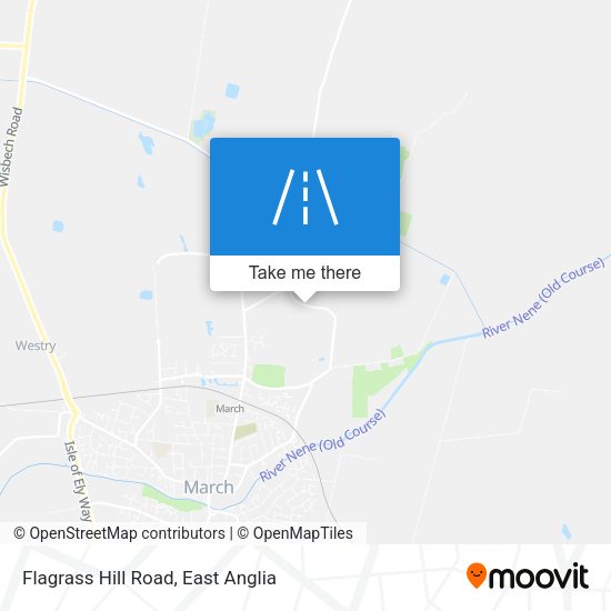 Flagrass Hill Road map