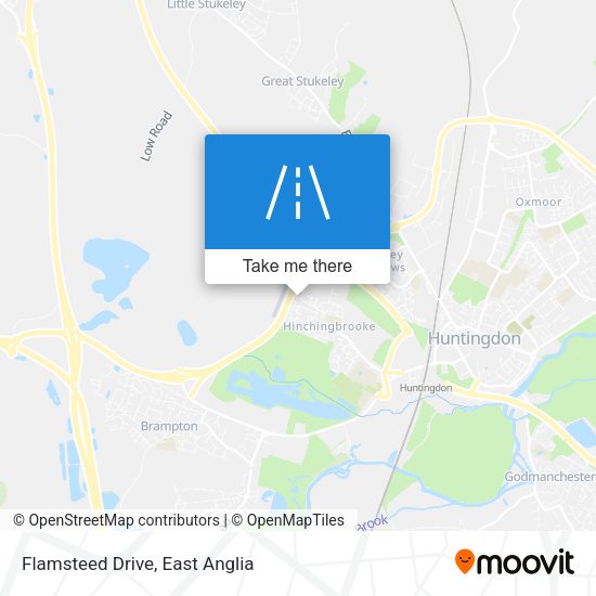 Flamsteed Drive map