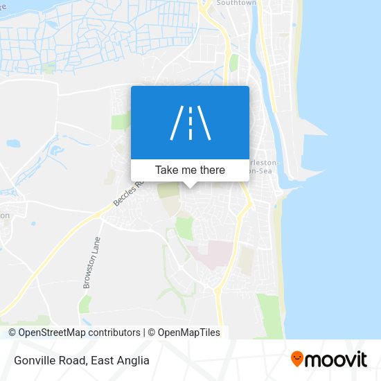 Gonville Road map