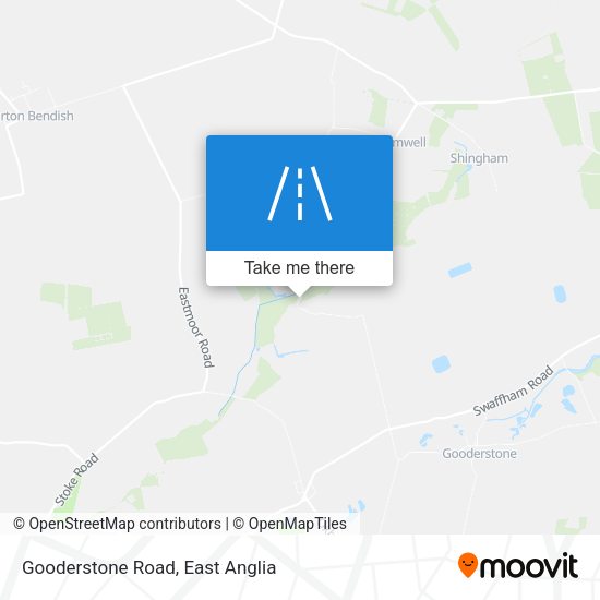 Gooderstone Road map