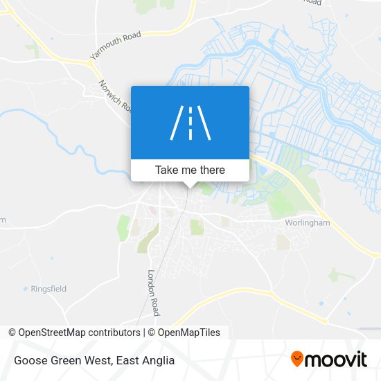 Goose Green West map