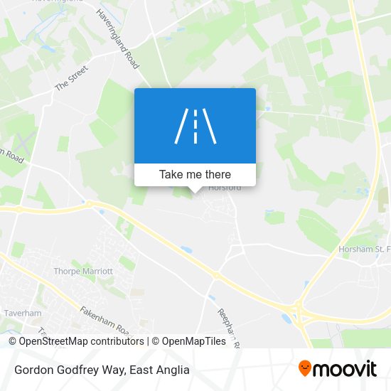 Gordon Godfrey Way map