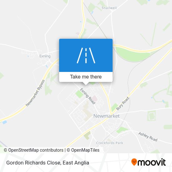 Gordon Richards Close map
