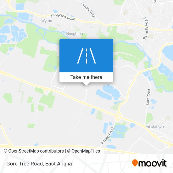 Gore Tree Road map