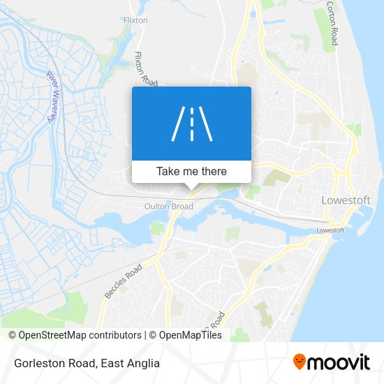 Gorleston Road map