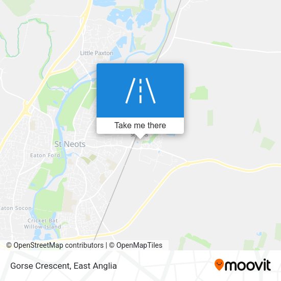 Gorse Crescent map