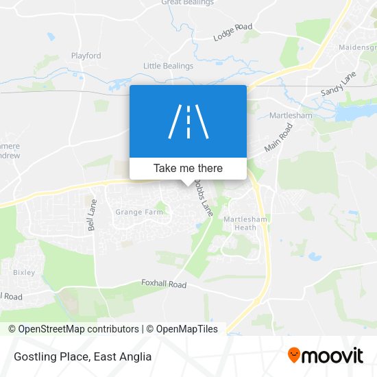 Gostling Place map