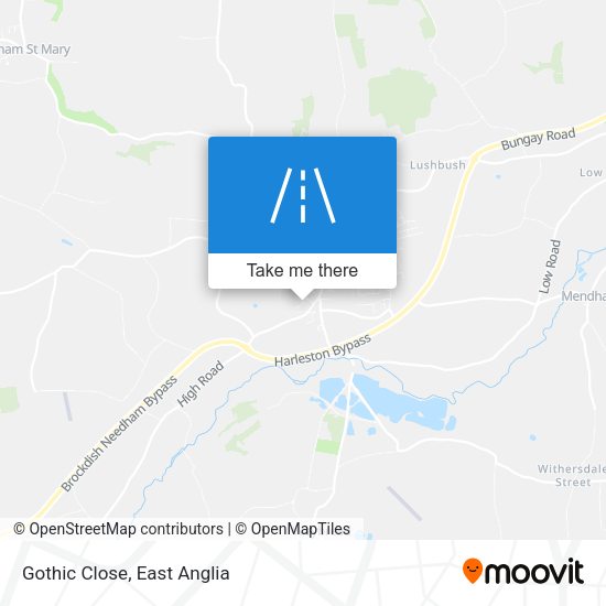 Gothic Close map
