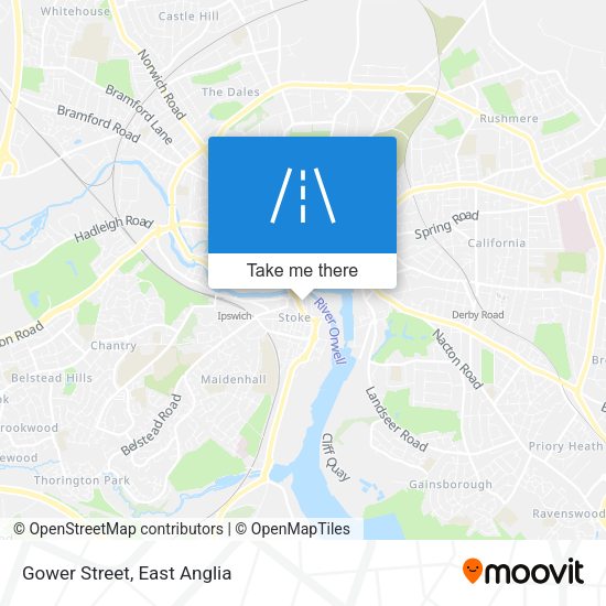 Gower Street map