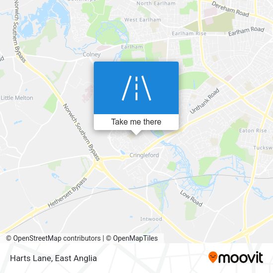 Harts Lane map