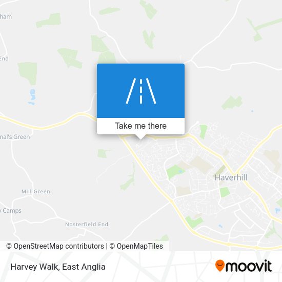 Harvey Walk map