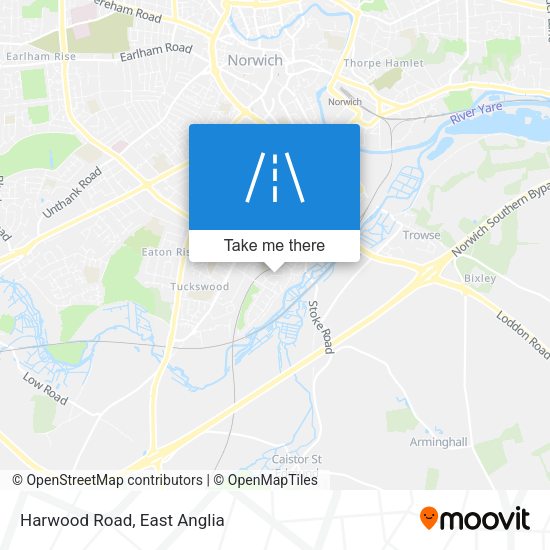Harwood Road map