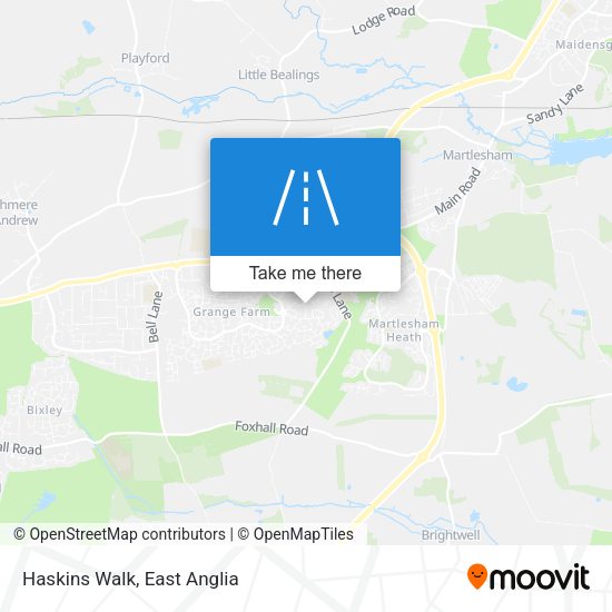 Haskins Walk map