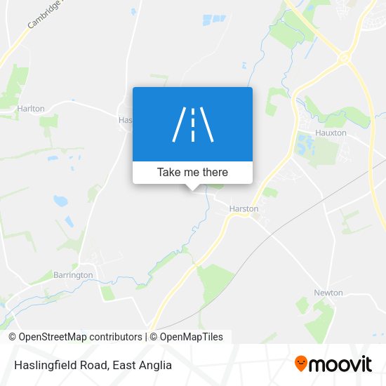 Haslingfield Road map
