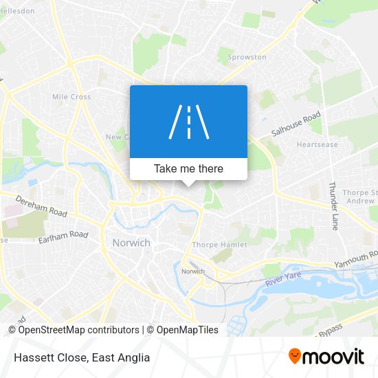 Hassett Close map