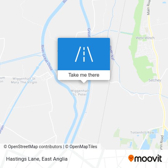 Hastings Lane map