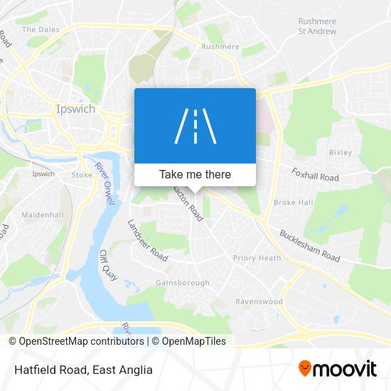 Hatfield Road map