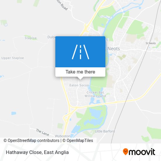 Hathaway Close map