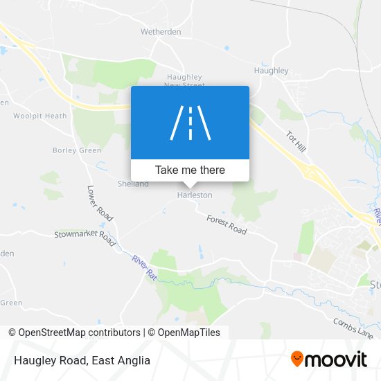 Haugley Road map