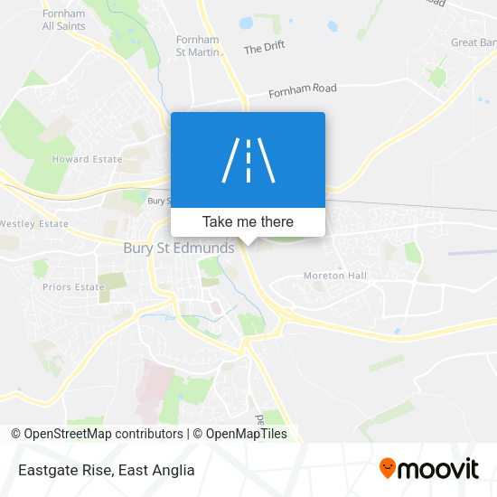 Eastgate Rise map