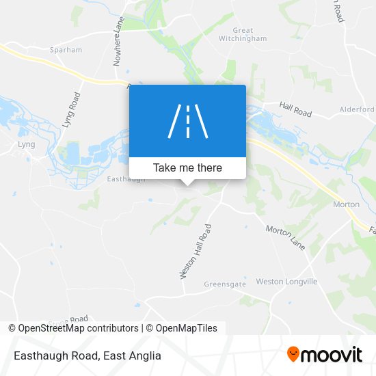 Easthaugh Road map