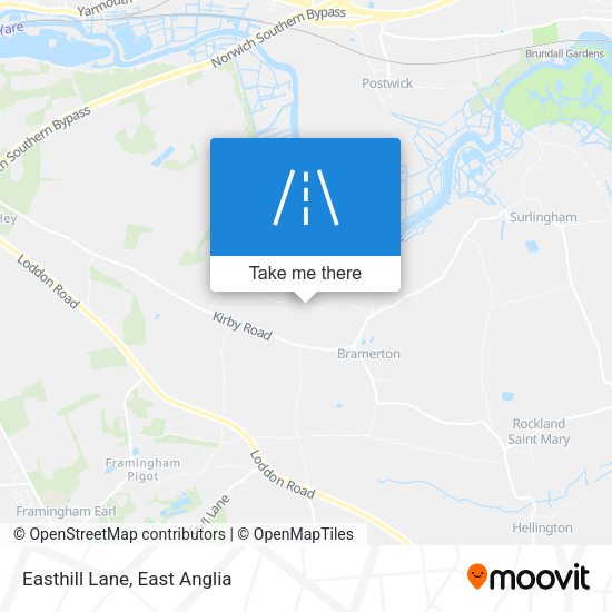 Easthill Lane map
